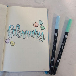 februaty bullet journal cover ideas