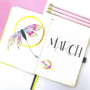 march bullet journal cover ideas