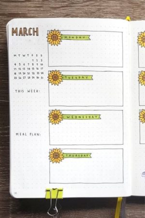 19 Creative March bullet journal spreads for 2024 - juelzjohn