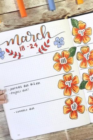 march bujo inspirations