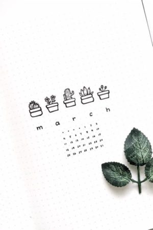 21 Brilliant march bullet journal cover page ideas for inspiration ...