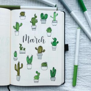 21 Brilliant march bullet journal cover page ideas for inspiration ...