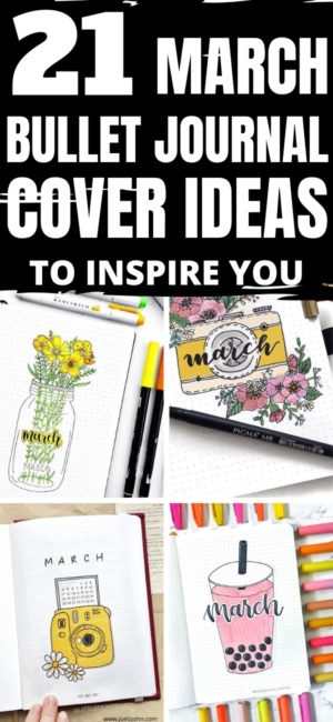 21 Brilliant march bullet journal cover page ideas for inspiration ...