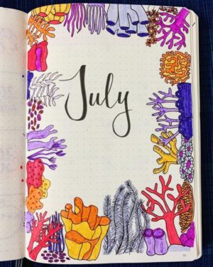 27 Best July bullet journal cover ideas you can't resist - juelzjohn