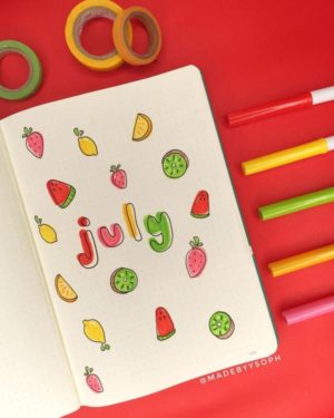 27 Best July bullet journal cover ideas you can't resist - juelzjohn