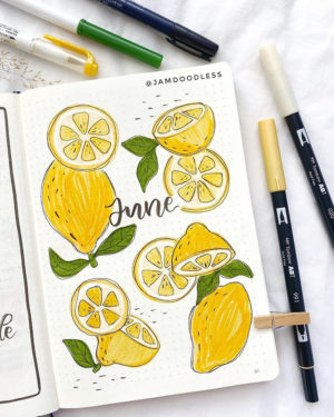 23 Beautiful June bullet journal covers to inspire you - juelzjohn