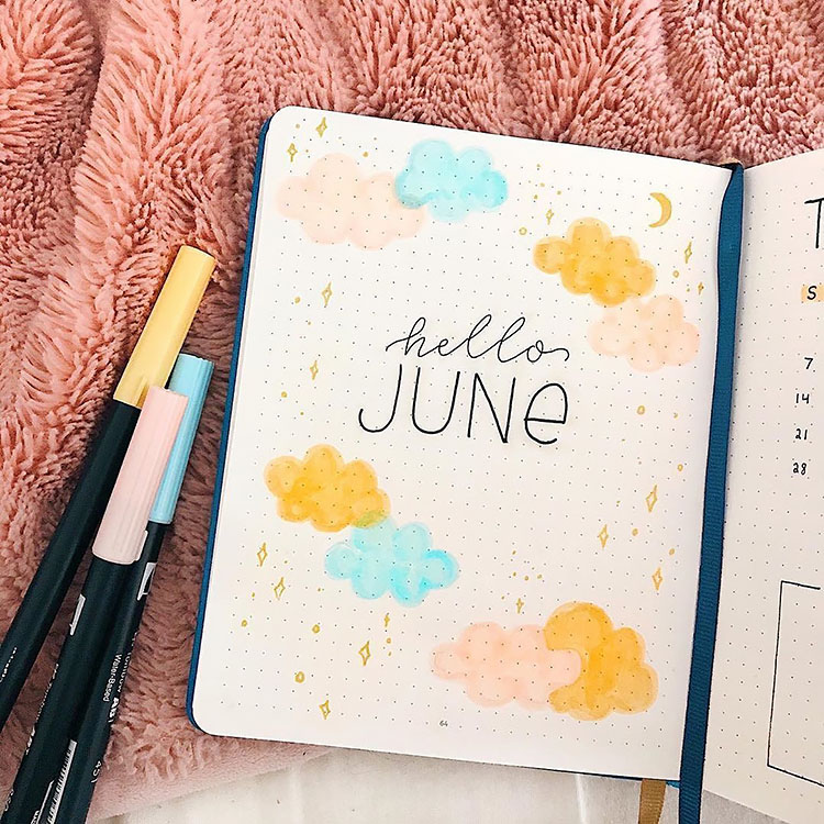 23 Beautiful June bullet journal covers for 2023 to inspire you - juelzjohn