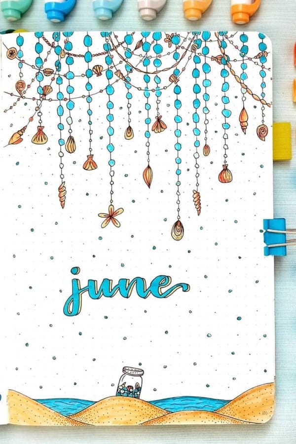 June bullet journal covers