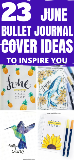 23 Beautiful June bullet journal covers to inspire you - juelzjohn