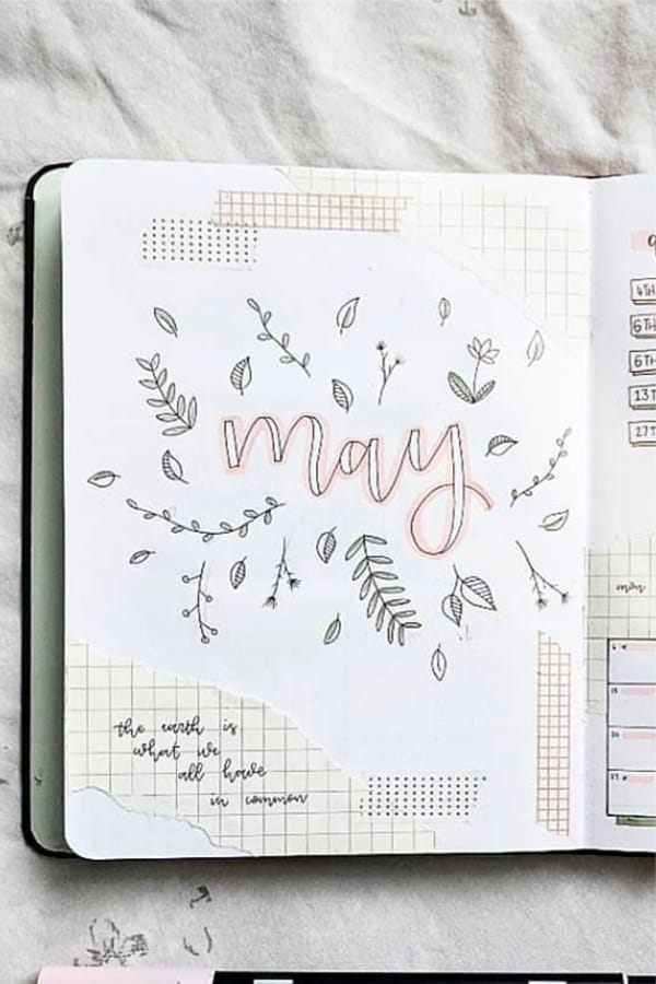 Bujo ideas for May