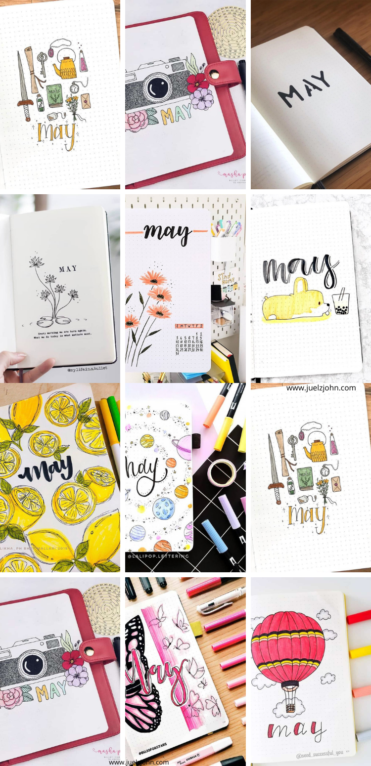 May bullet journal covers