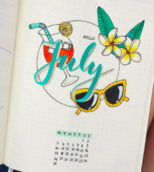 27 Best July bullet journal cover ideas you can't resist - juelzjohn