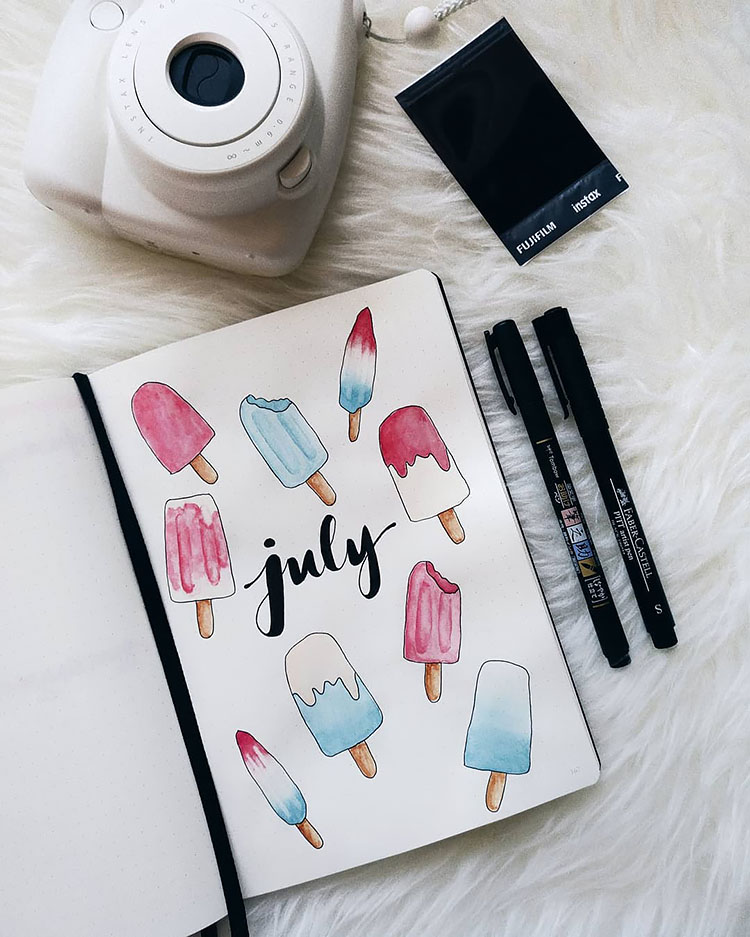 July bujo ideas