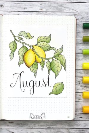 31 Best August bullet journal covers - juelzjohn