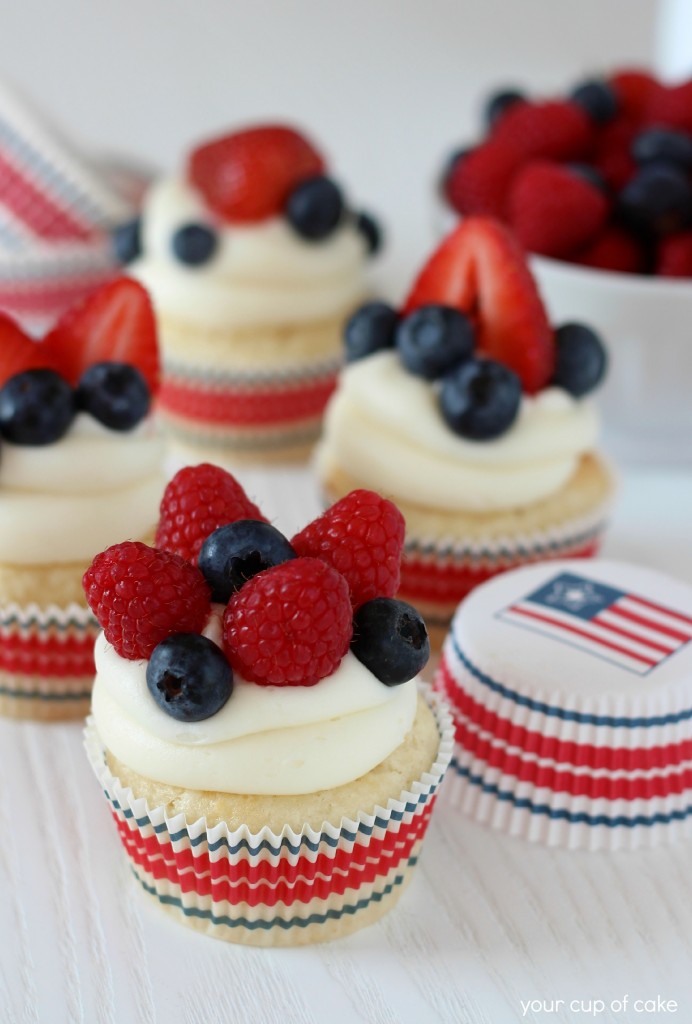 4th of july cupcakes