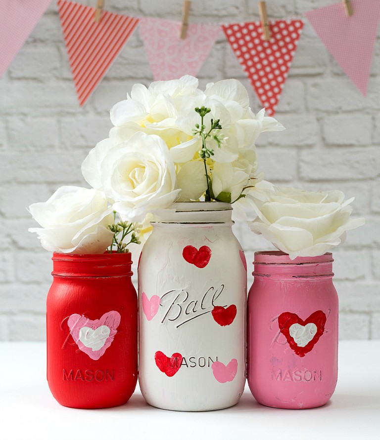 Valentines mason jar gifts