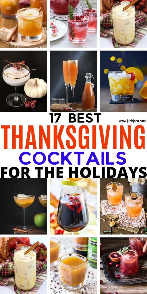 thanksgiving cocktail cocktails