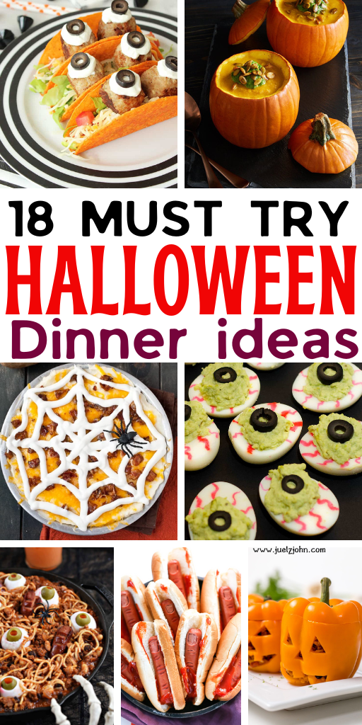 18 Easy Halloween dinner ideas that are spooky and fun - juelzjohn