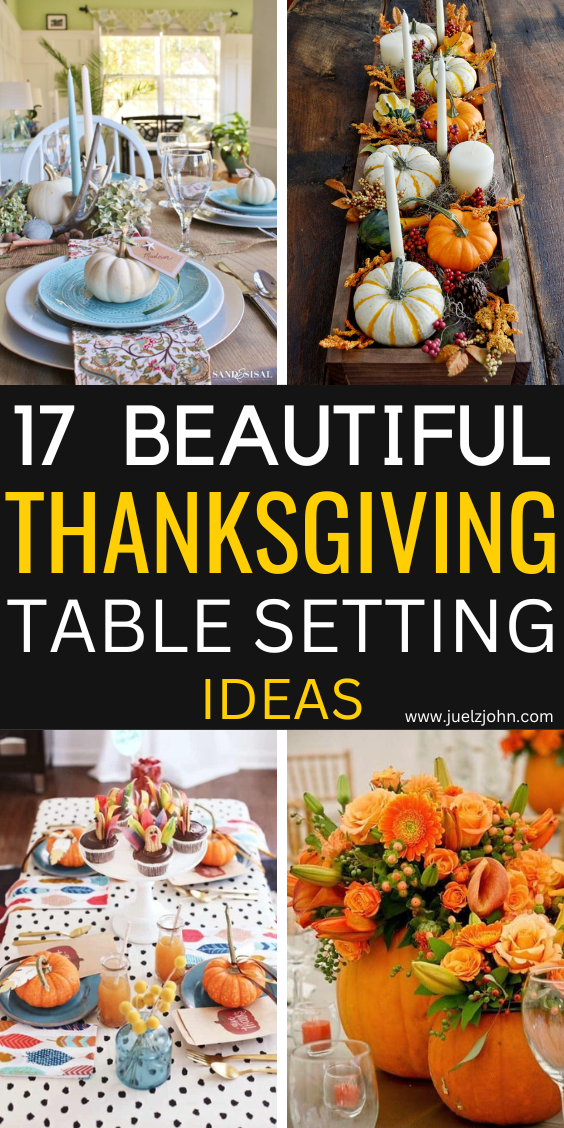 Thanksgiving table setting 