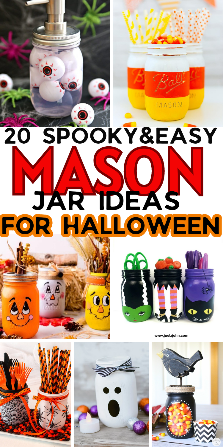 Halloween mason jar ideas