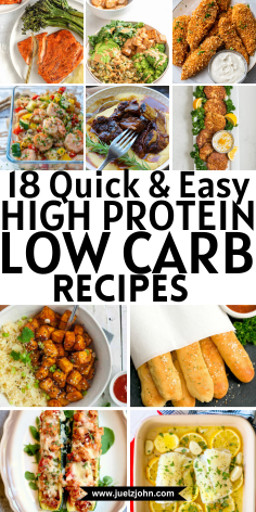 low carb high protein meals